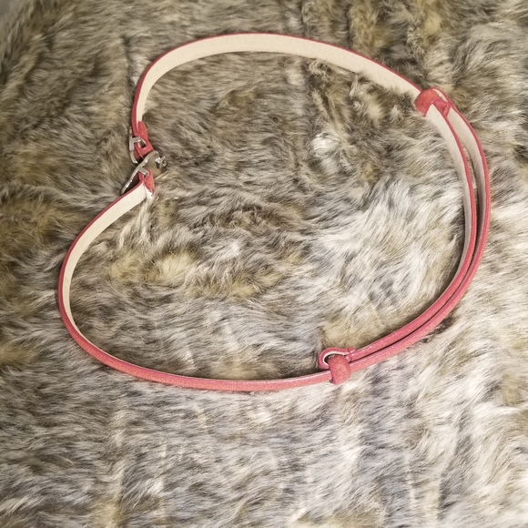 Ralph Lauren Suede and leather deep Coral FULLY adjustable belt - Picture 5 of 5